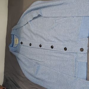 Boys Button up sweater. Blue size XL 16.